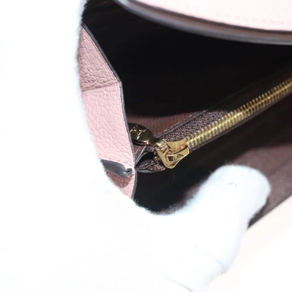 LOUIS VUITTON Damier Ebene Portofeuil Normandy Wallet Pink N61262 LV Auth 125844 - Picture 10 of 16